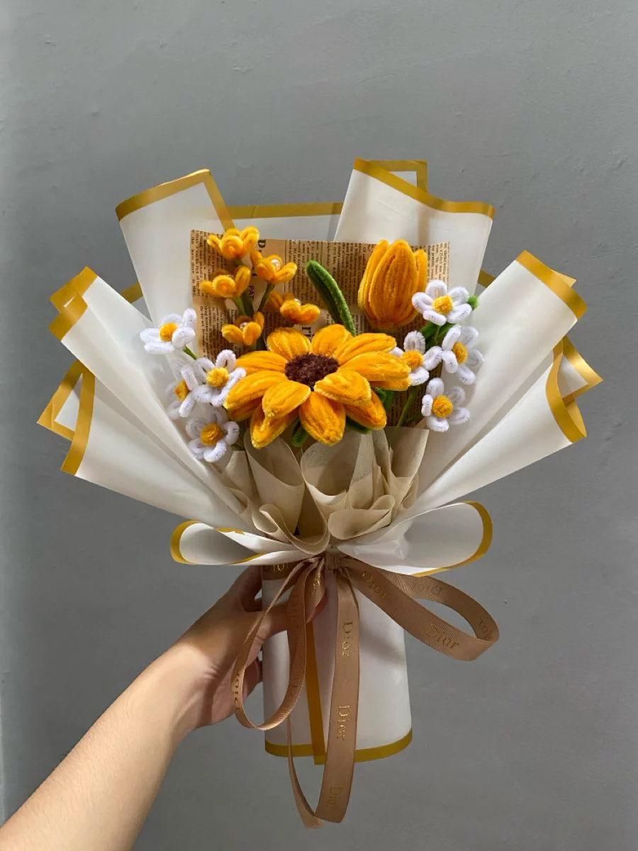 Sunshine Bloom Handmade Bouquet 🌼 - Image 1